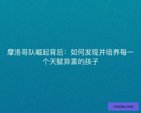 摩洛哥队崛起背后:如何发现并培养每一个天赋异禀的孩子 摩洛哥队崛起背后:如何发现并培养每一个天赋异禀的孩子